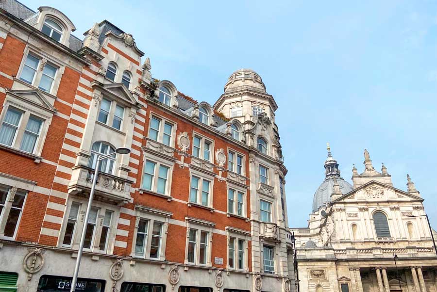 The St. Paul's Cathedral in London