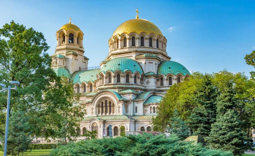 The St. Alexander Nevsky Cathedral from the outside