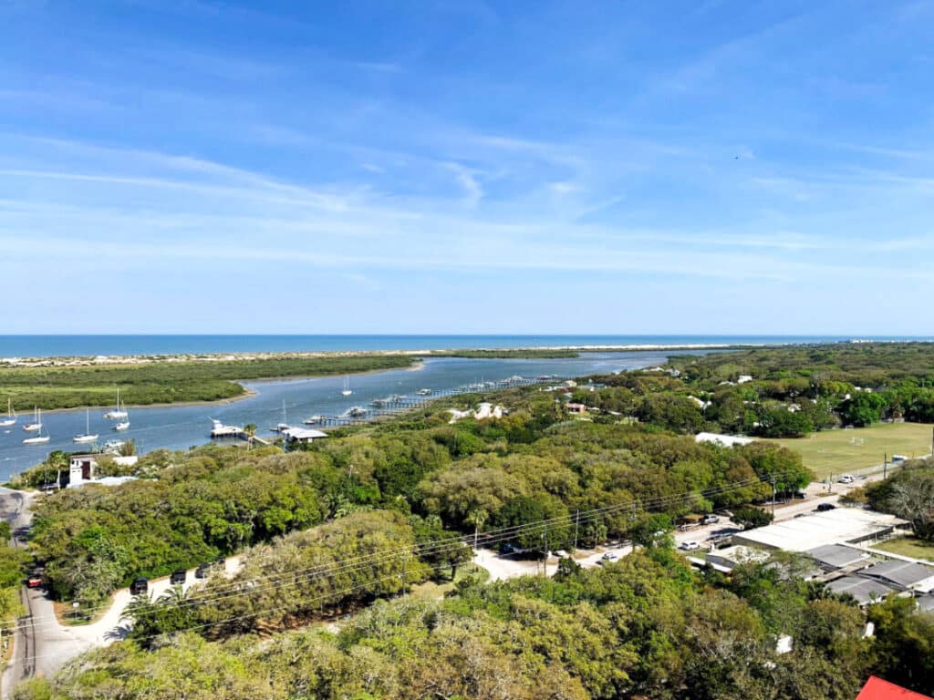 Aerial view of the neighborhood of St. Augustine