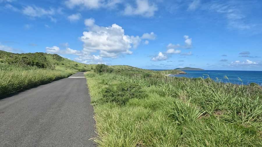 View during a drive in St. Croix