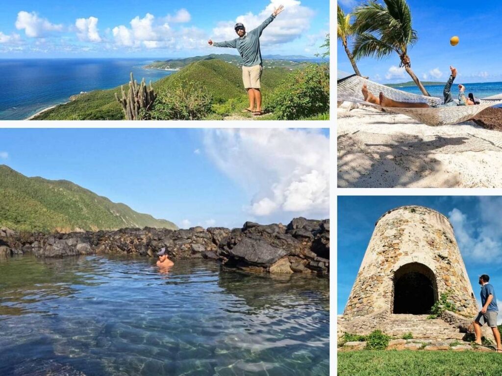 A photo collage of St. Croix, USVI writer