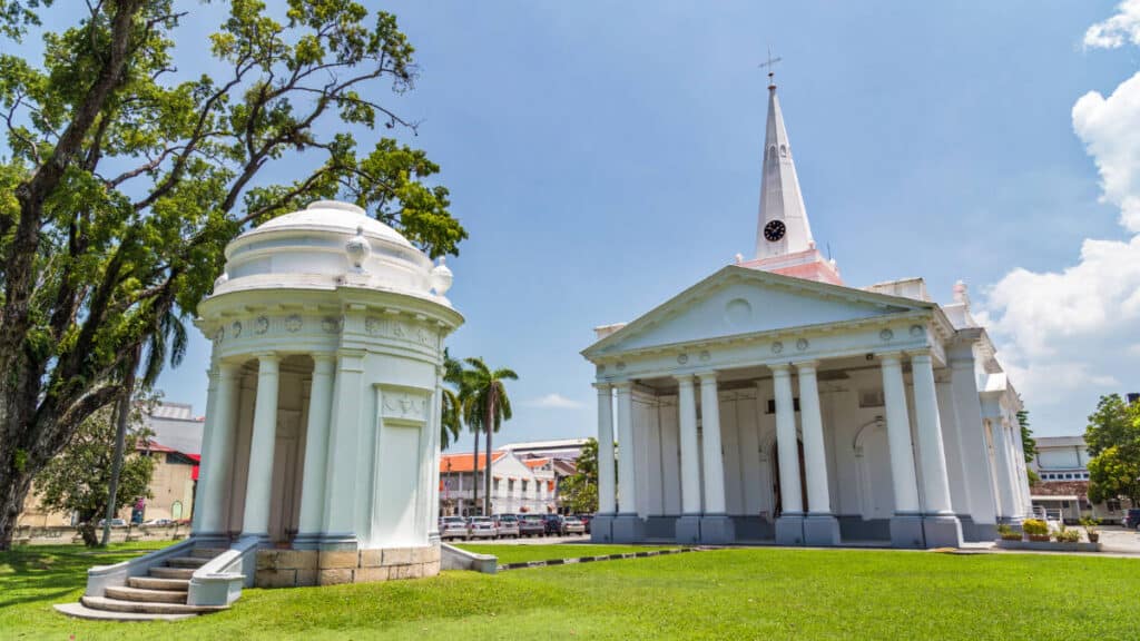 Exterior view of the beautiful St. George’s Church on a sunny day
