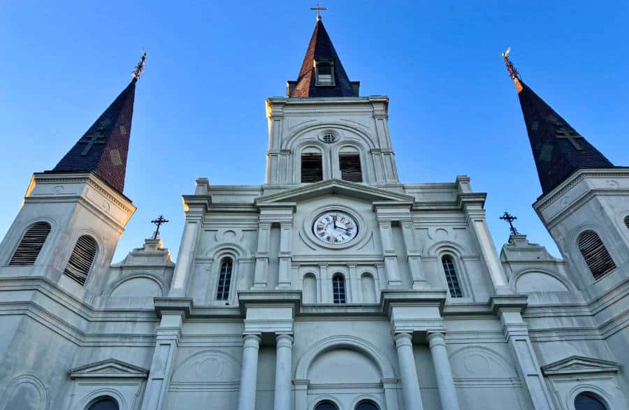 Façade of the St. Louis Cathedral in the French Quarter
