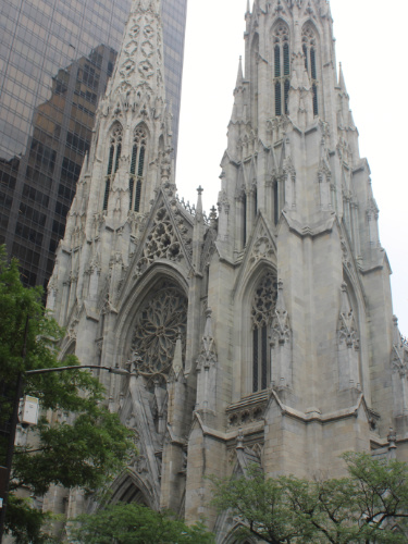 The St. Patrick’s Cathedral from the outside
