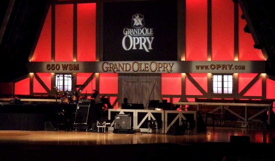 View of the stage inside Grand Ole Opry