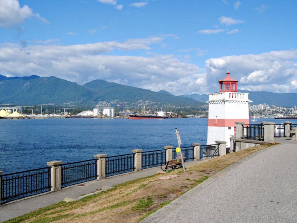 View at the Stanley Park’s Seawall