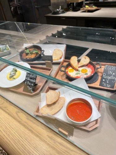 Menu displayed inside the Starbucks Reserve Roastery