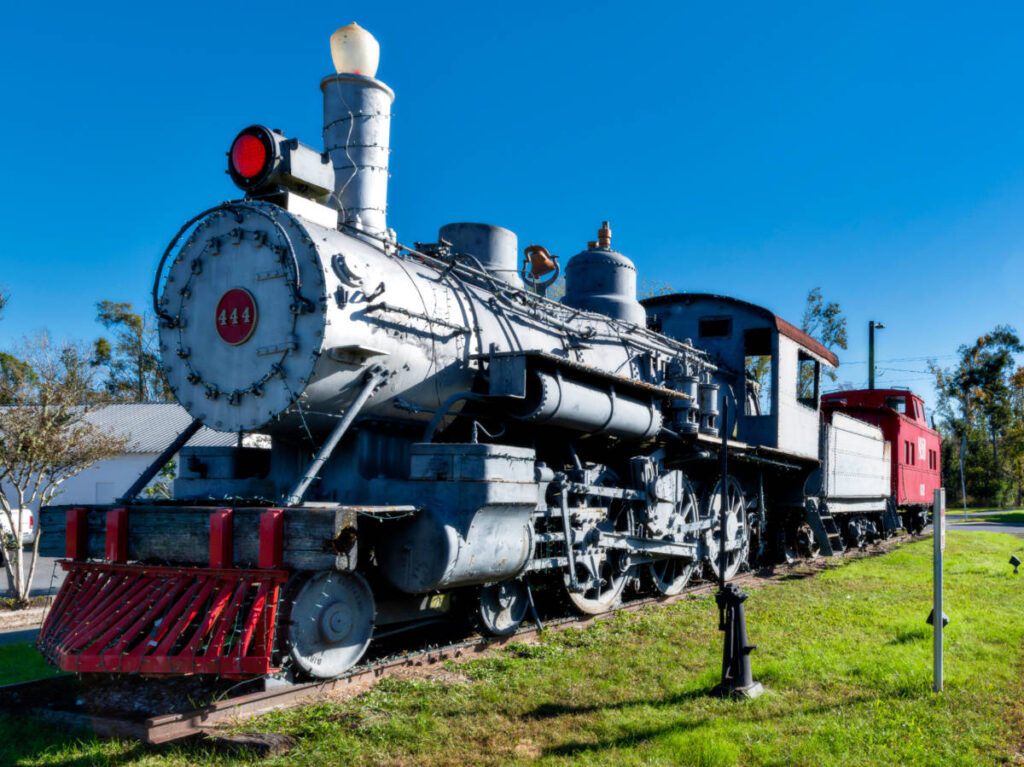 A steam locomotive on the MB Railroad