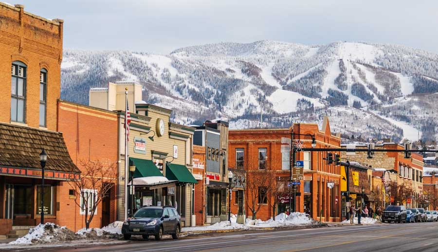 View of Lincoln Avenue in Downtown Steamboat Springs