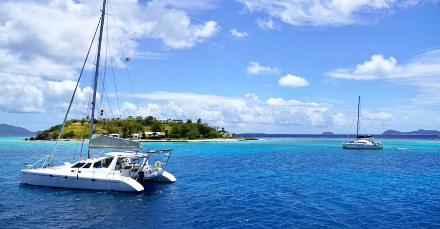 View of the Stormy Pirates' sailboat