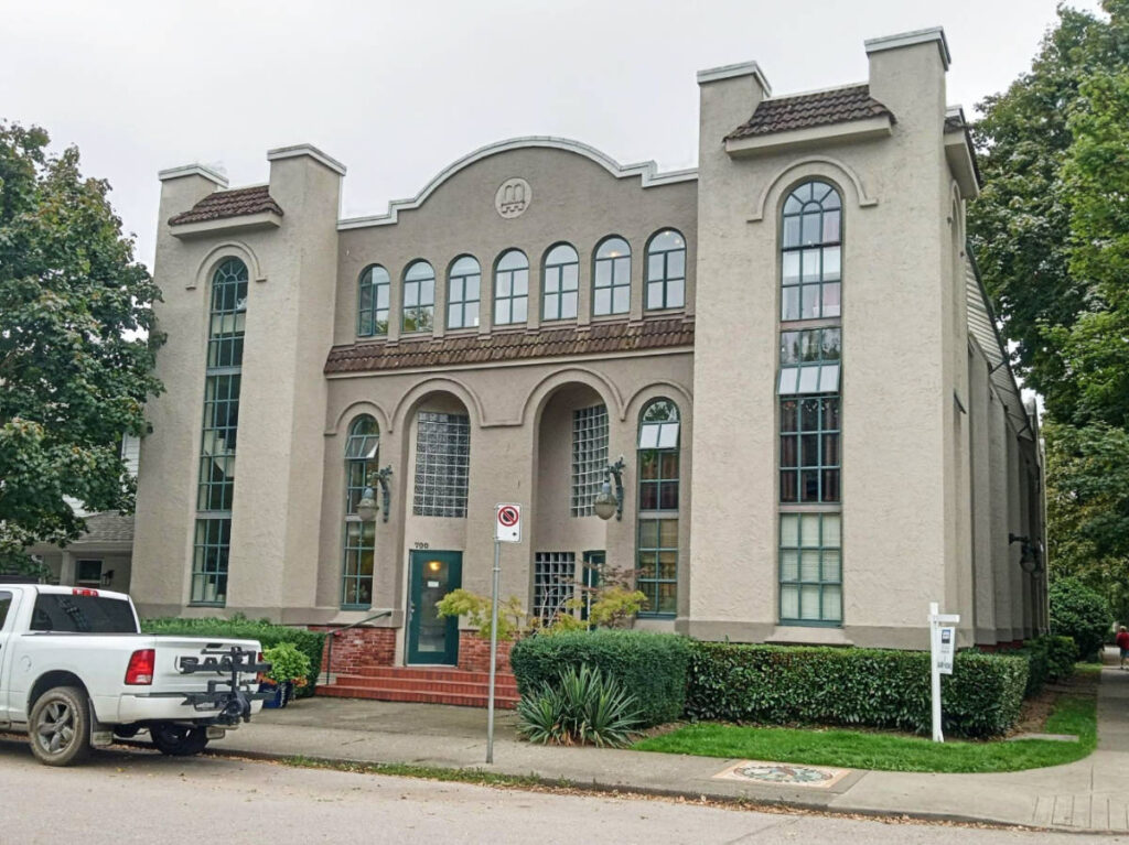The Strathcona’s Former Synagogue building from the outside