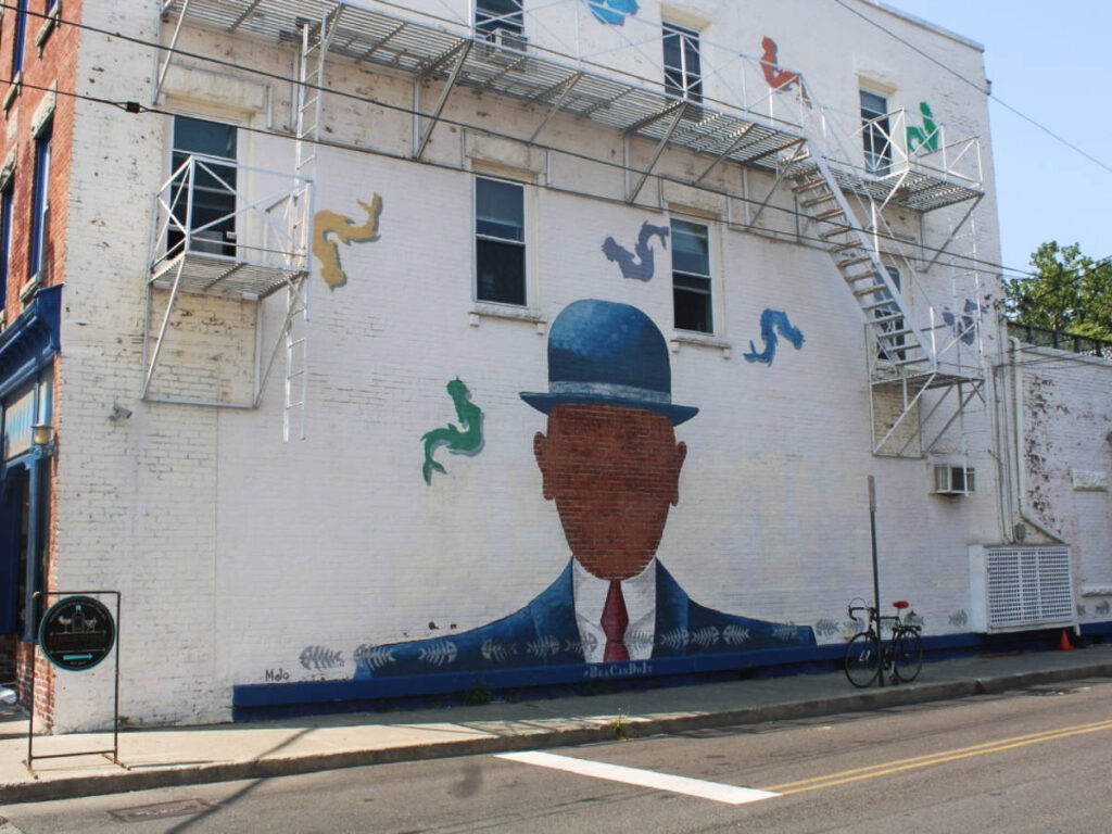 View of a street art in Beacon