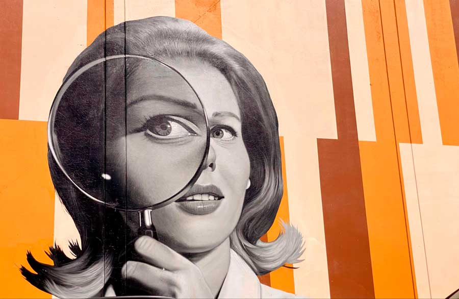 View of a street wall art in Los Angeles