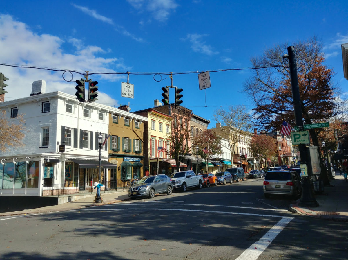 View of the Main Street in Downtown Tarrytown