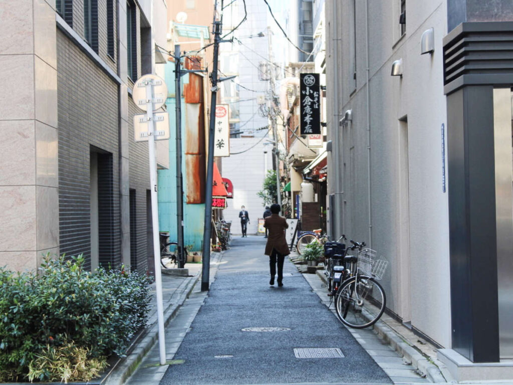 View of a street in Japan