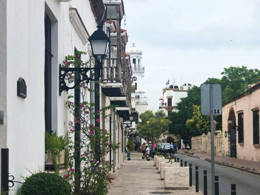 View of the main street in La Zona Colonial