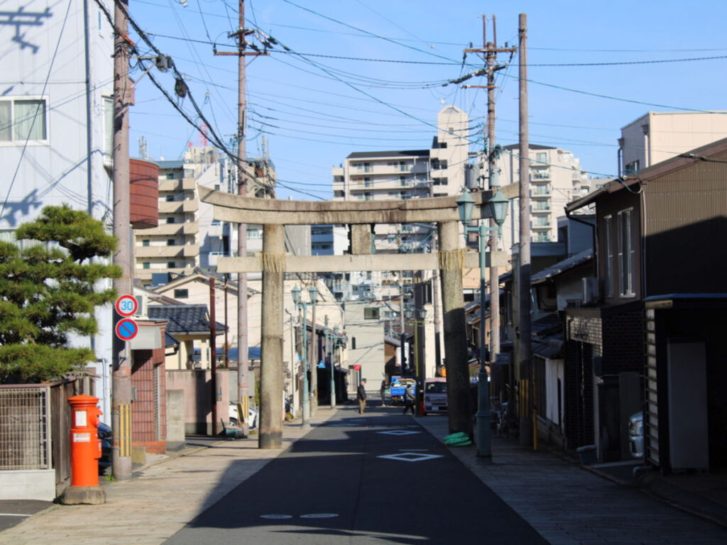 A clean street in Otsu, Japan