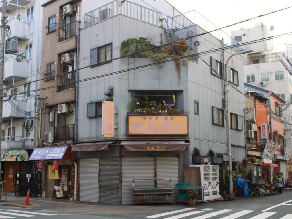 Serene street in Nishinari district