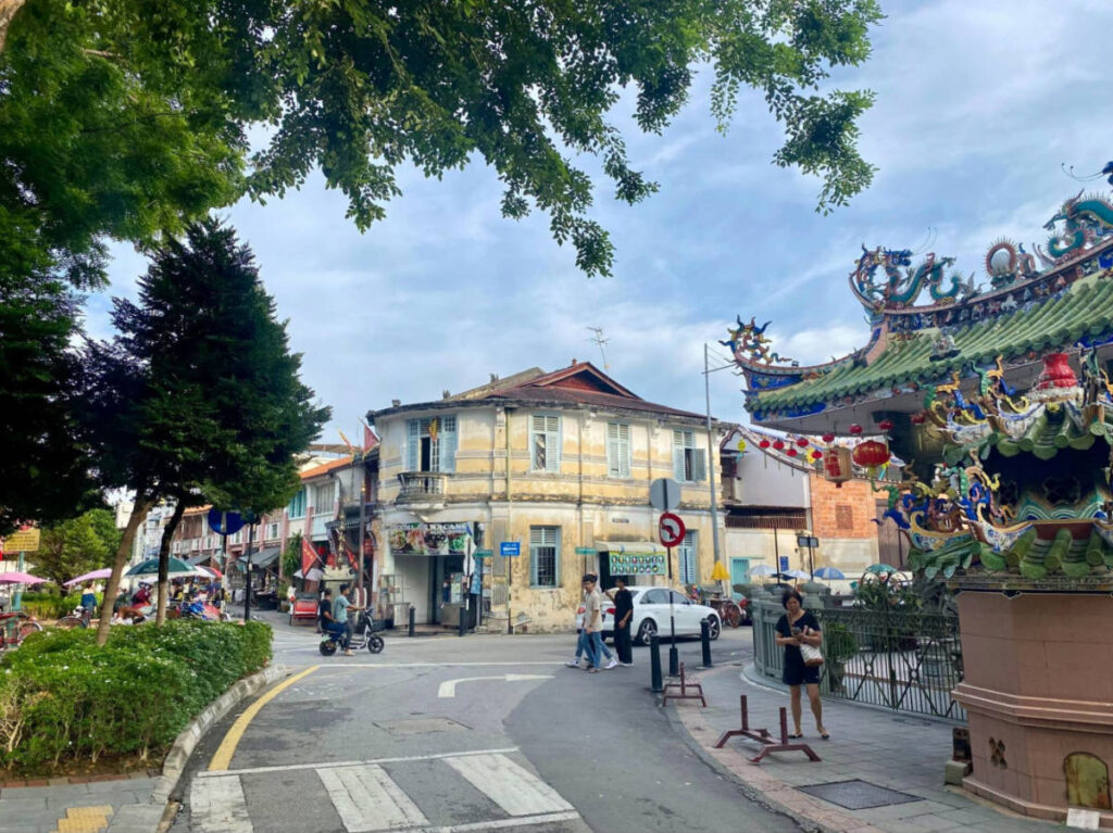 View of the Streets of Georgetown with various picturesque architecture