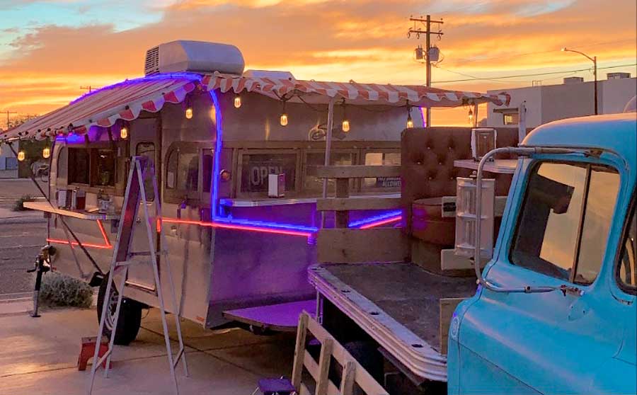 The Substance Diner in Tucson during sunset