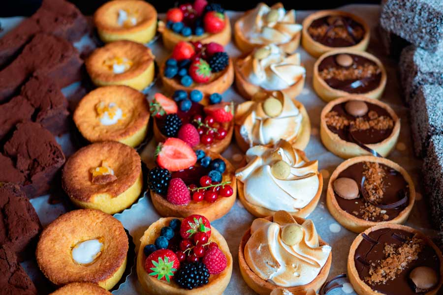 Different kinds of desserts in Sugar and Scribe