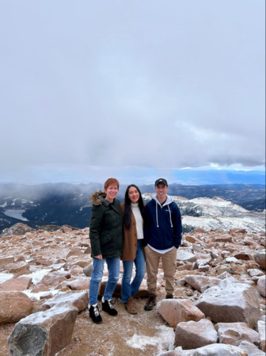 The author, Abigail Bliss with her family at the summit of Pikes Peak
