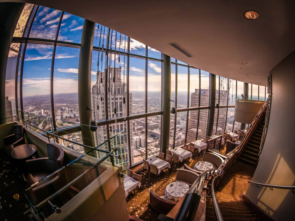 View inside the Sun Dial Restaurant & Bar