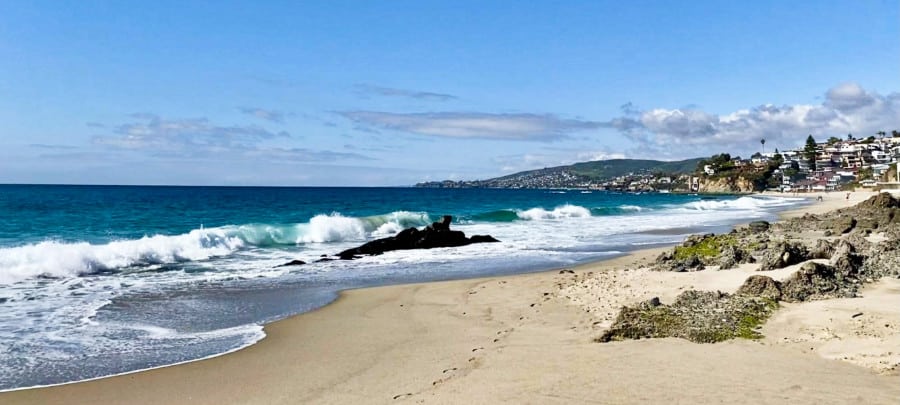 View of Victoria Beach on a sunny day