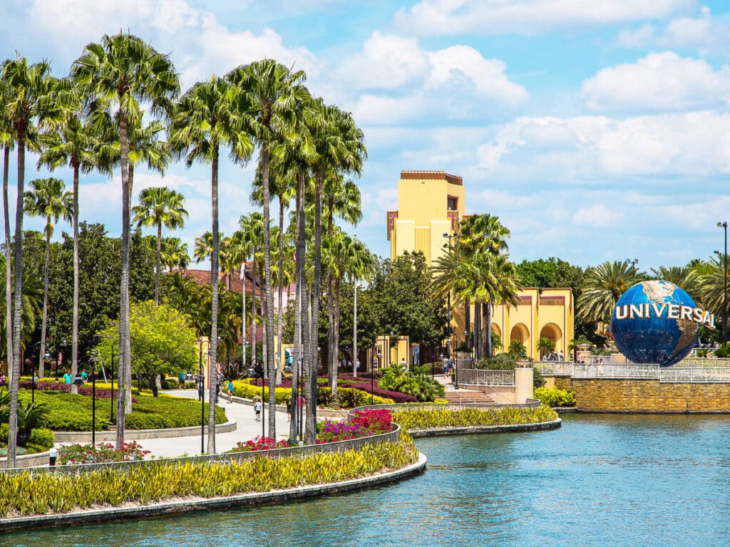 View at the Universal Park during a sunny morning