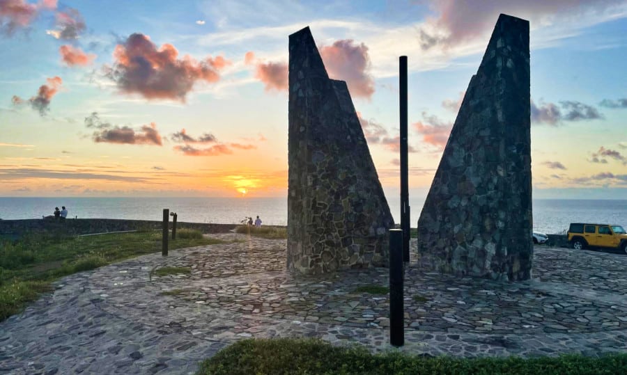 Sunrise and ocean view at the Point Udall