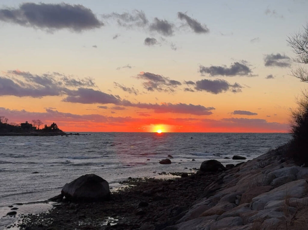 Scenic view during sunset from The Knob