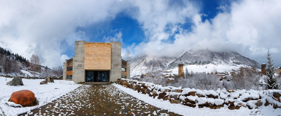 The exterior of the Svaneti Museum of History and Ethnography