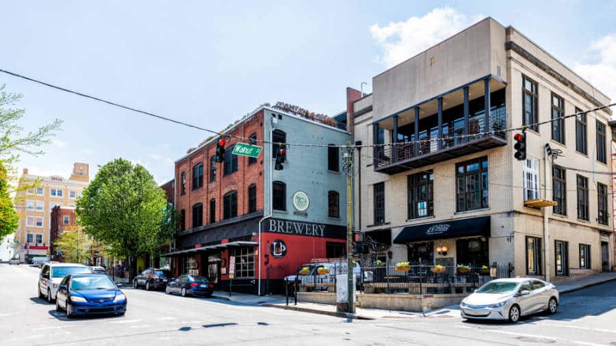 Exterior view of the Sweet Peas Hostel