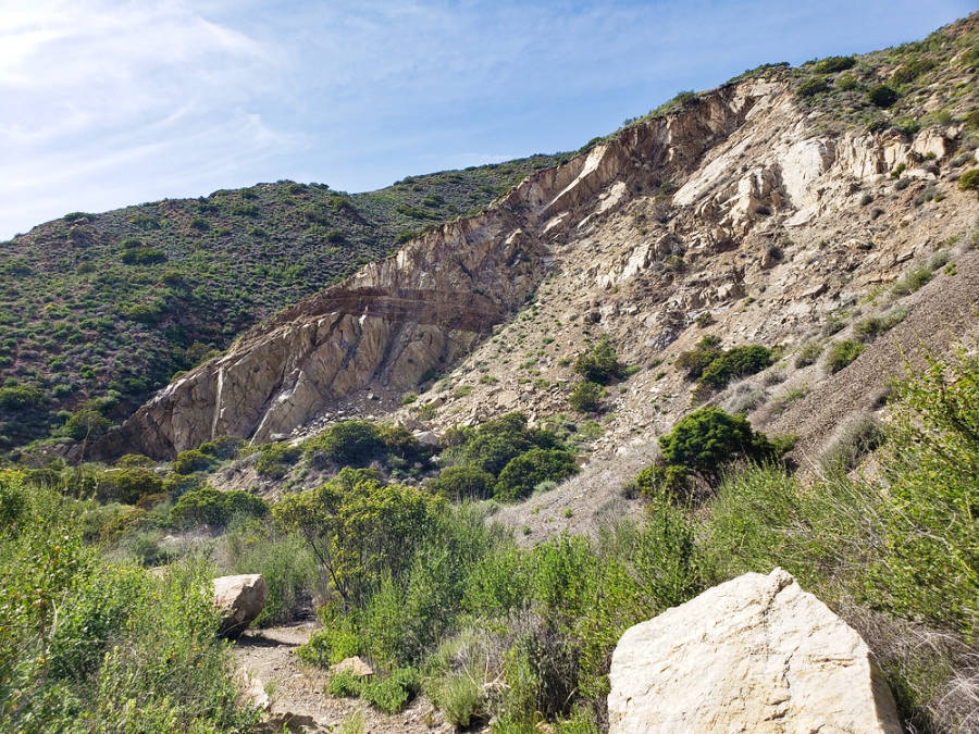 Panoramic view of the Sycamore Canyon Wilderness Park from the trail