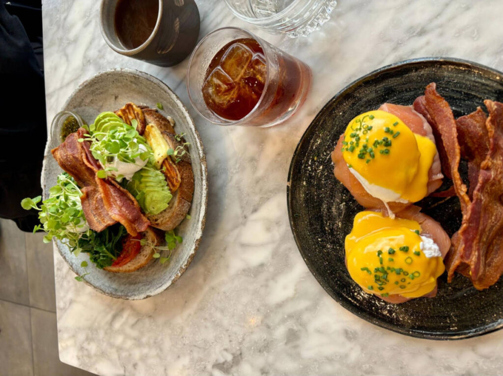 Brunch meal served in TAB X TAB