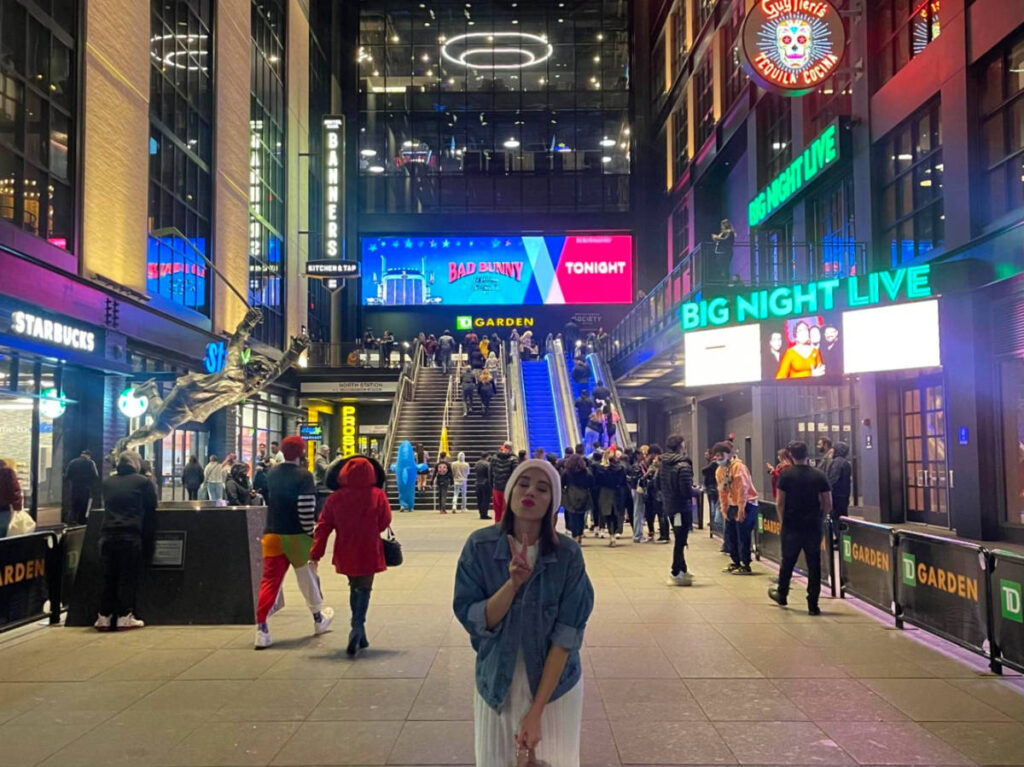 Author Claudicet Pena posing at the TD Garden