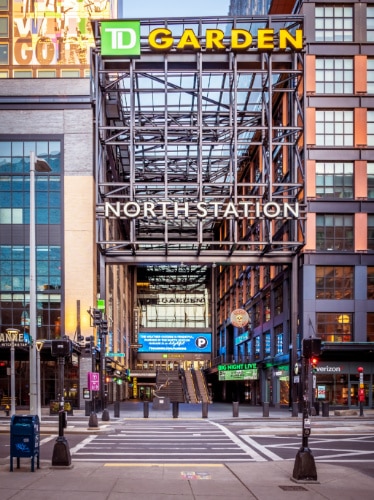 View from the entrance of TD Garden