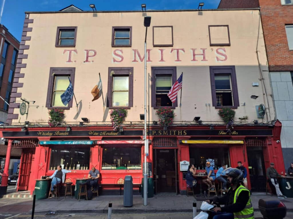 The TP Smith's Bar and Restaurant from the outside