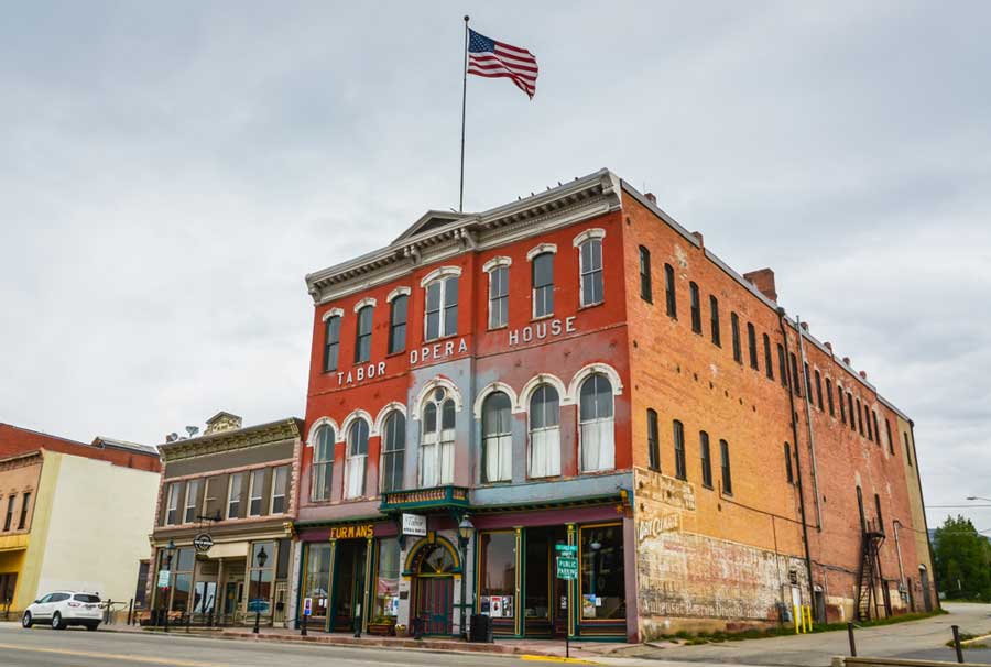 The Tabor Opera House building from the outside