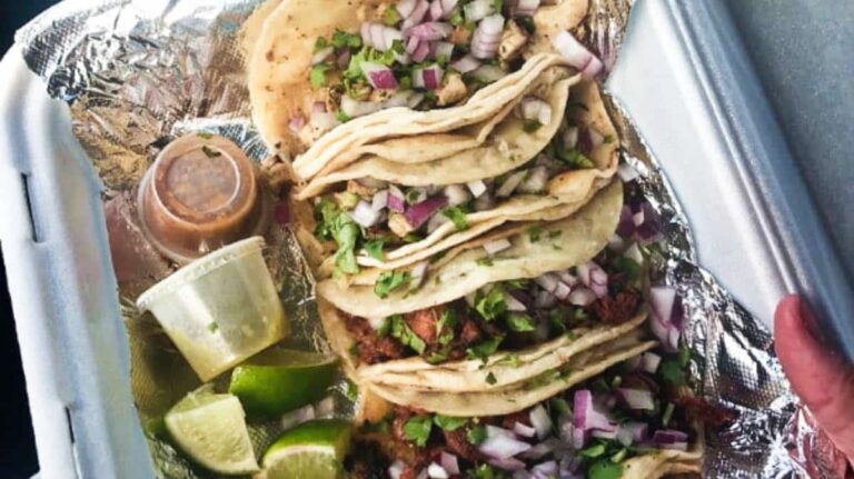 View of tacos from Nachos Tacos in Tampa