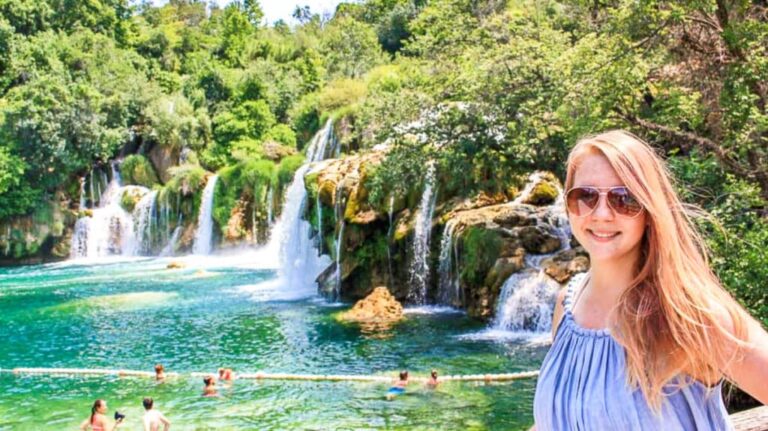 View of the author in Krka National Park