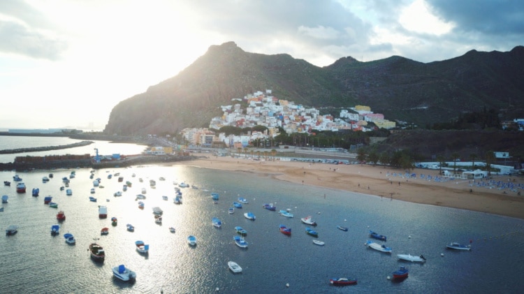 View of Tenerife from a Drone