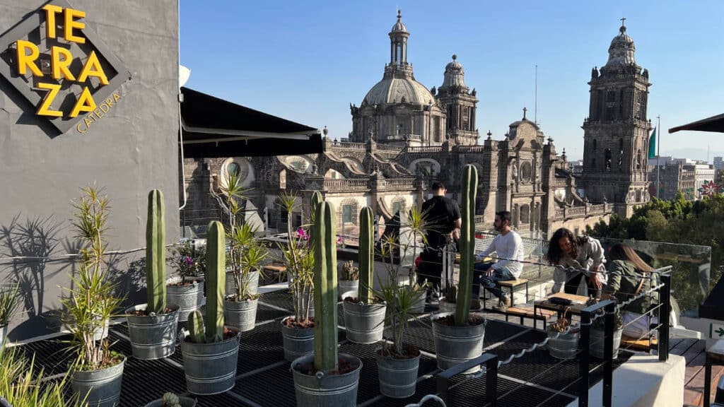 View at the Terraza Catedral