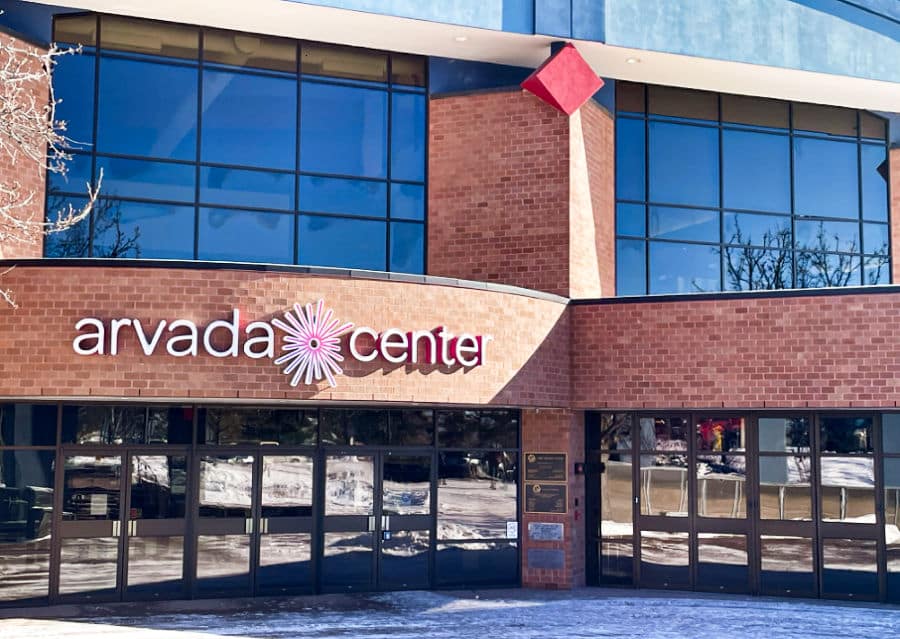 View at the entrance of Arvada Center for the Arts & Humanities