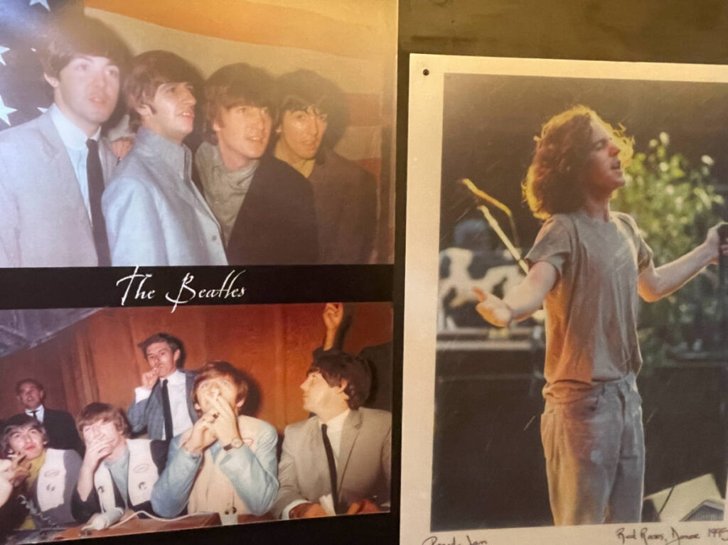 A photo of The Beatles and Pearl Jam