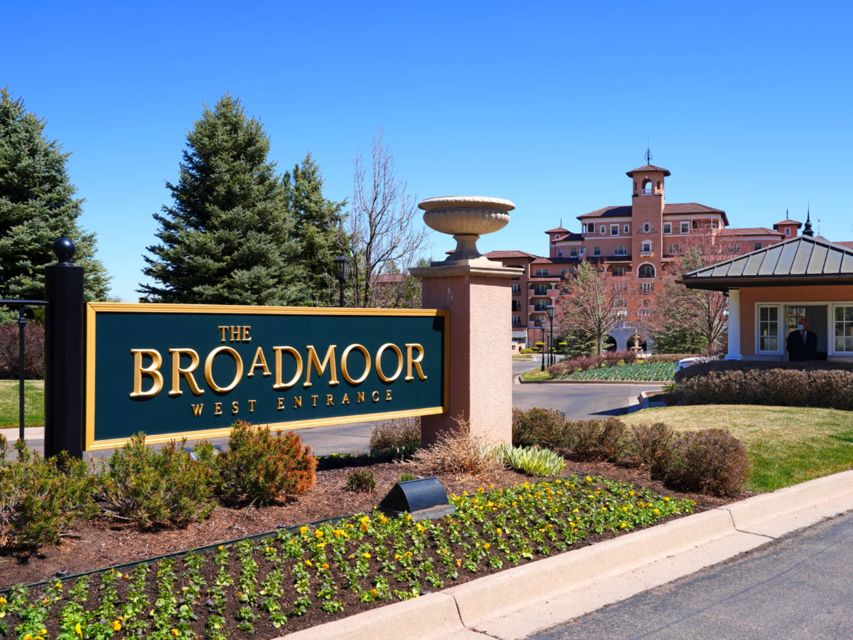 View of the Broadmoor west entrance