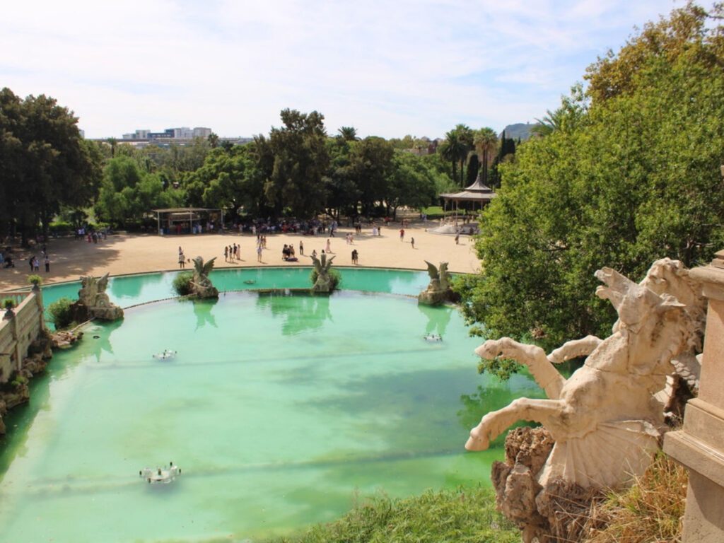 Overlooking view of the Ciutadella Park