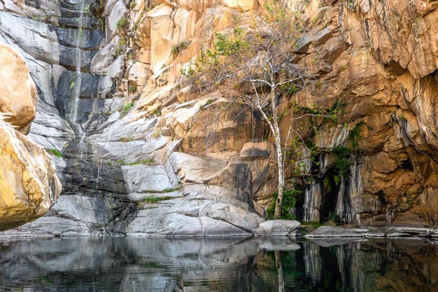 Scenic view of the falls in Cleveland National Forest
