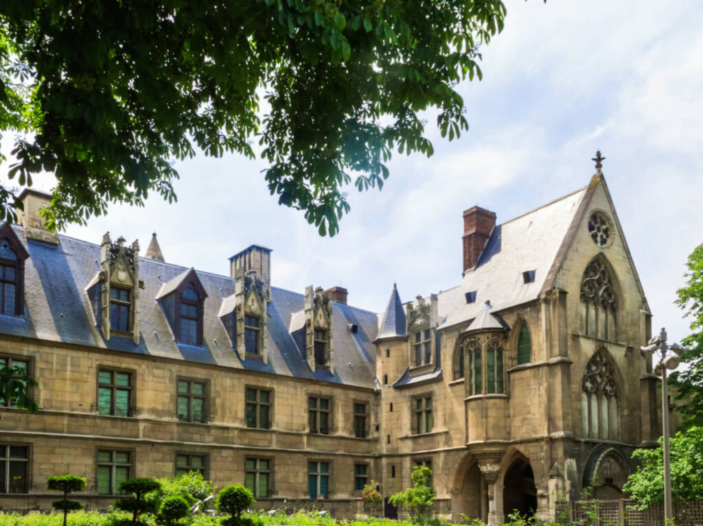 Exterior view of the magnificent architecture of The Cluny Museum