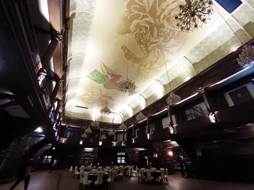 View inside the trading hall of The Coal Exchange